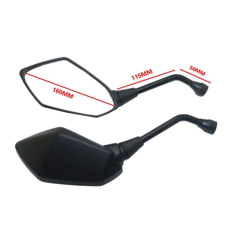 ZF001-185B Pair Rearview Mirror Reflective Mirror for Four-wheeler ATV - Side Mirrors by PMC Jewellery | Online Shopping South Africa | PMC Jewellery | Buy Now Pay Later Mobicred