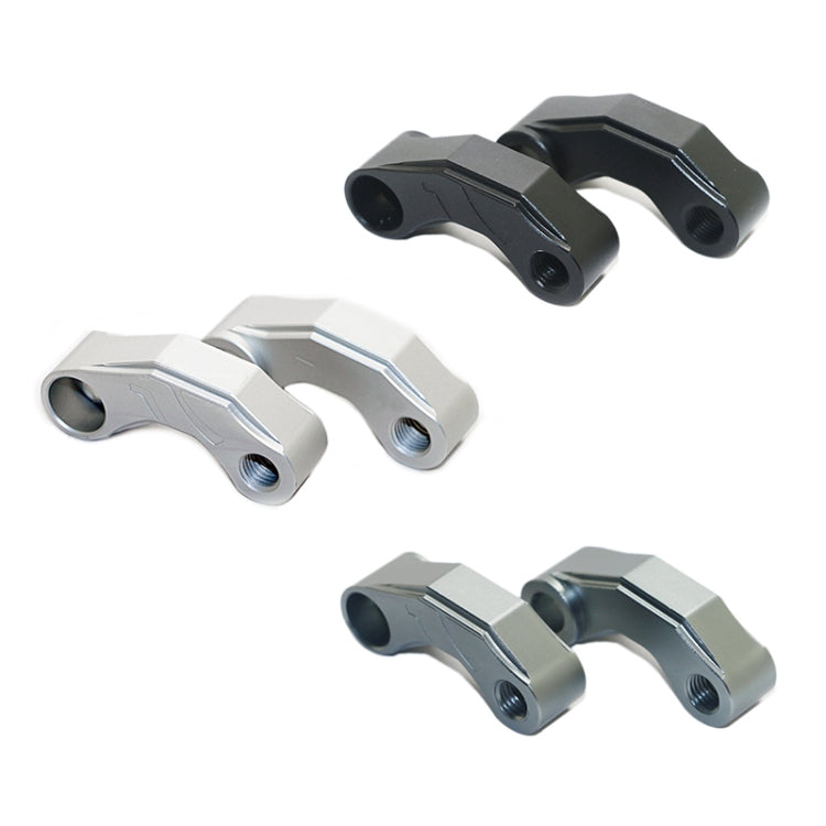 SF-YSZ-2 Mirror Code Motorcycle Modification Aluminum Alloy CNC Rearview Extension Bracket Set (Silver) - Others by PMC TechLife | Online Shopping South Africa | PMC TechLife | Buy Now Pay Later Mobicred