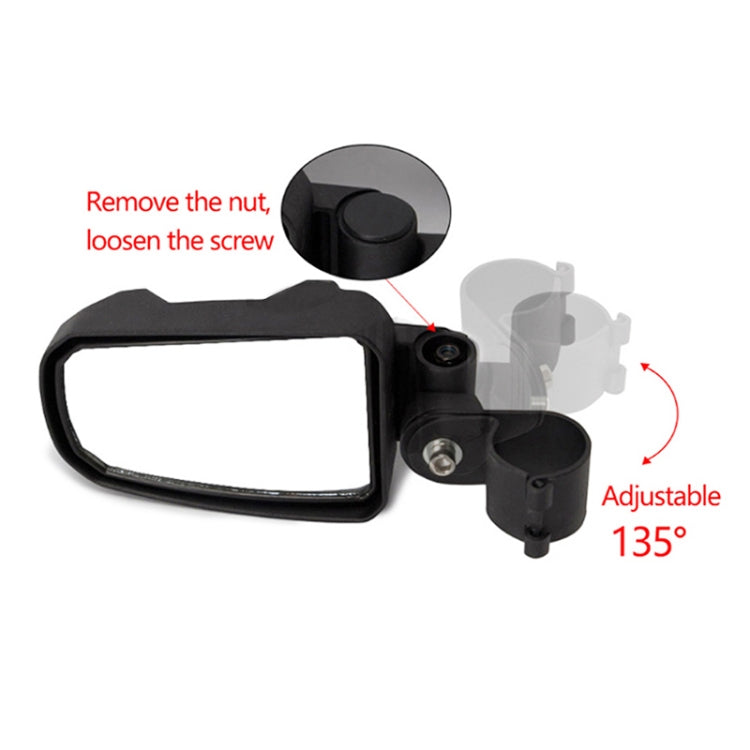 Pair All-terrain Vehicles Wide Field View 1.75 inch Rearview Mirror Side Reflector Mirror for UTV / ATV - Side Mirrors by PMC TechLife | Online Shopping South Africa | PMC TechLife | Buy Now Pay Later Mobicred