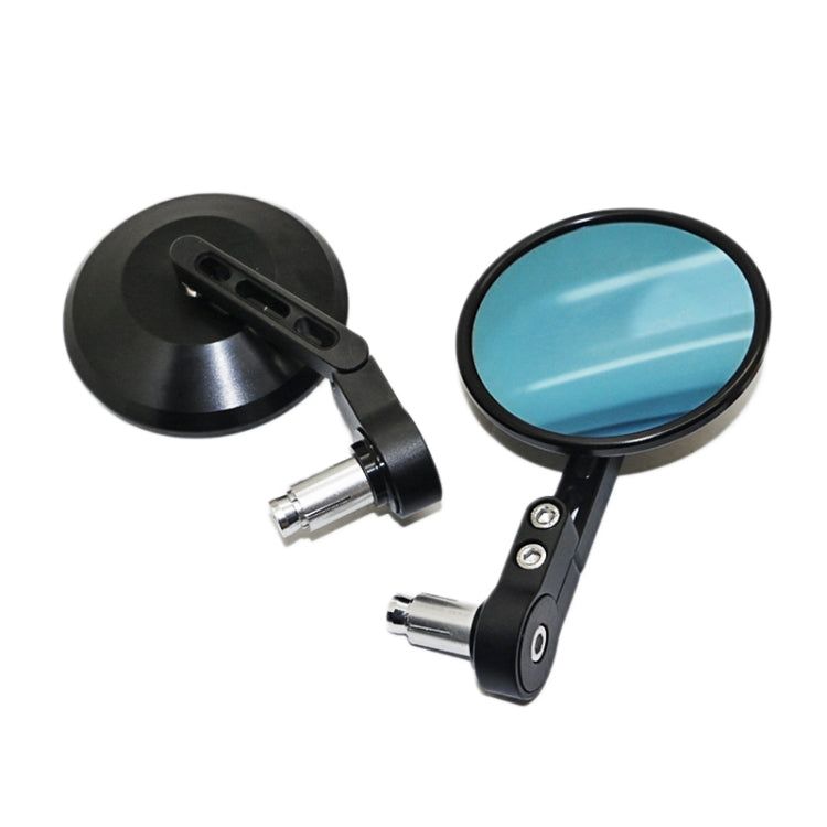 SF-158 Motorcycle Round Blue Glass Adjustable Rearview Mirror Handle Reflective Mirror - Side Mirrors by PMC TechLife | Online Shopping South Africa | PMC TechLife | Buy Now Pay Later Mobicred