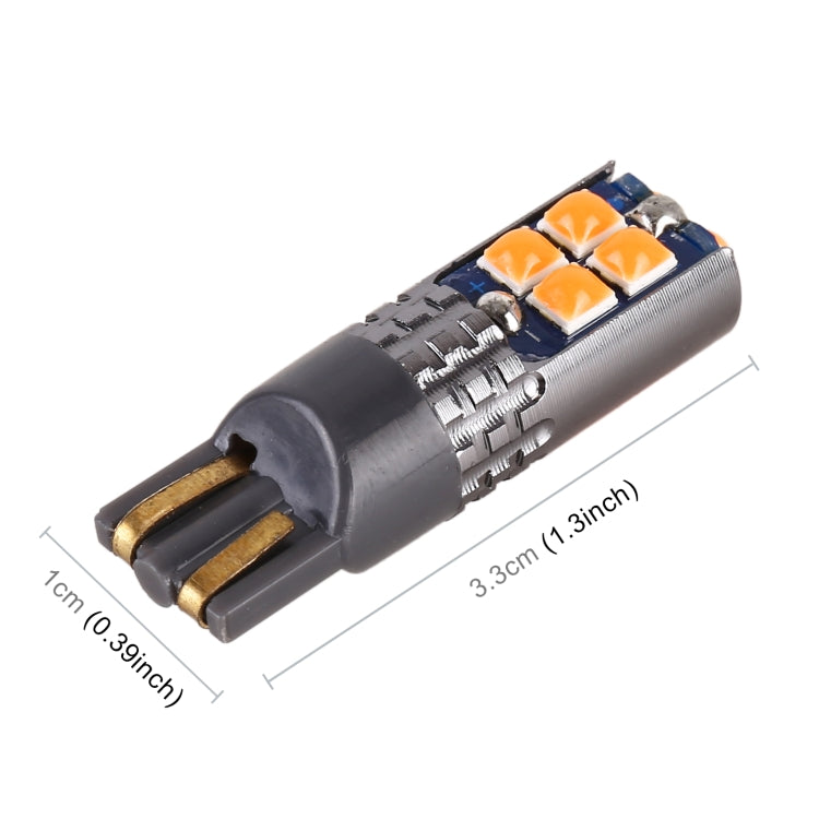 4 PCS T10 DC12V / 2W Car Clearance Light 10LEDs SMD-3030 Lamp Beads (Yellow Light) - Clearance Lights by PMC TechLife | Online Shopping South Africa | PMC TechLife | Buy Now Pay Later Mobicred