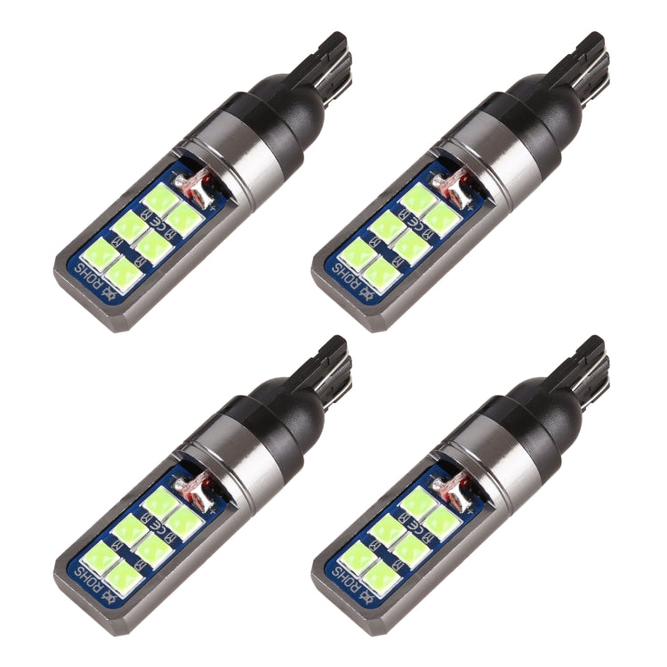 4 PCS T10 DC12V / 4W Car Clearance Light 12LEDs SMD-3030 Lamp Beads (Ice Blue Light) - Clearance Lights by PMC TechLife | Online Shopping South Africa | PMC TechLife | Buy Now Pay Later Mobicred