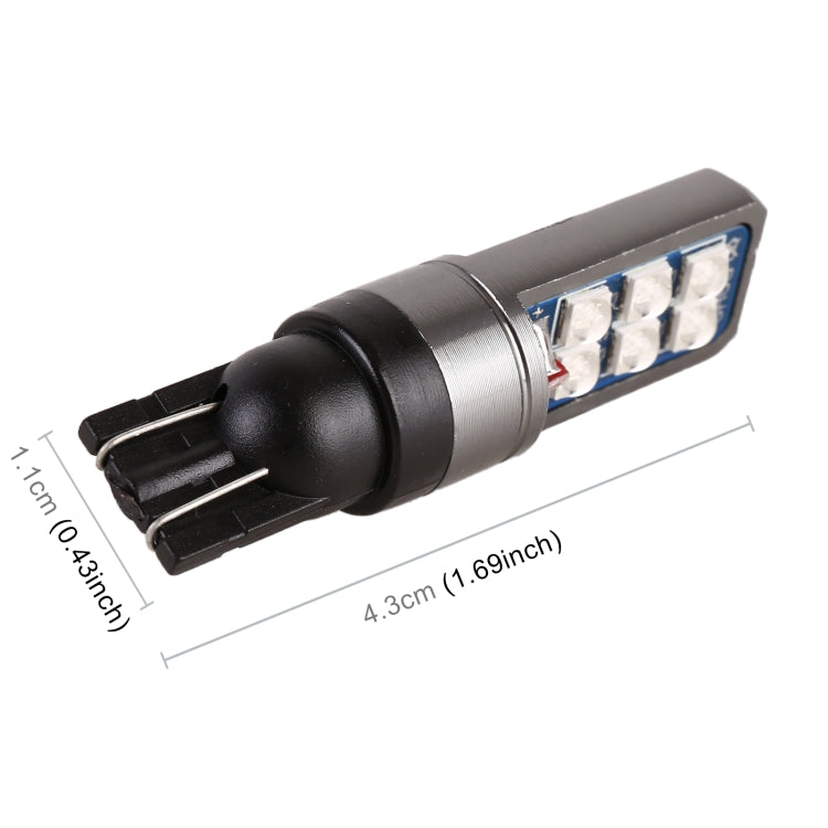 4 PCS T10 DC12V / 4W Car Clearance Light 12LEDs SMD-3030 Lamp Beads (Blue Light) - free shipping - PMC TechLife - Order now!