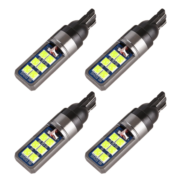 4 PCS T10 DC12V / 4W Car Clearance Light 12LEDs SMD-3030 Lamp Beads (Green Light) - Clearance Lights by PMC TechLife | Online Shopping South Africa | PMC TechLife | Buy Now Pay Later Mobicred