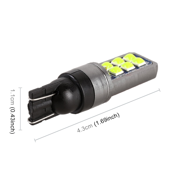 4 PCS T10 DC12V / 4W Car Clearance Light 12LEDs SMD-3030 Lamp Beads (Green Light) - Clearance Lights by PMC TechLife | Online Shopping South Africa | PMC TechLife | Buy Now Pay Later Mobicred
