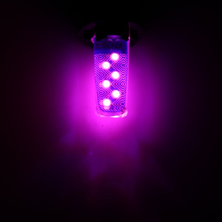 10 PCS T10 DC12V / 1.2W Car Clearance Light 12LEDs COB Lamp Beads (Pink Light) - Clearance Lights by PMC TechLife | Online Shopping South Africa | PMC TechLife | Buy Now Pay Later Mobicred