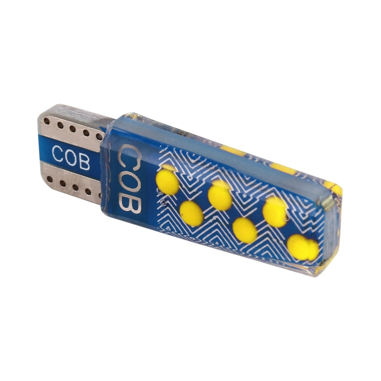 10 PCS T10 DC12V / 1.2W Car Clearance Light 12LEDs COB Lamp Beads (Yellow Light) - Clearance Lights by PMC TechLife | Online Shopping South Africa | PMC TechLife | Buy Now Pay Later Mobicred