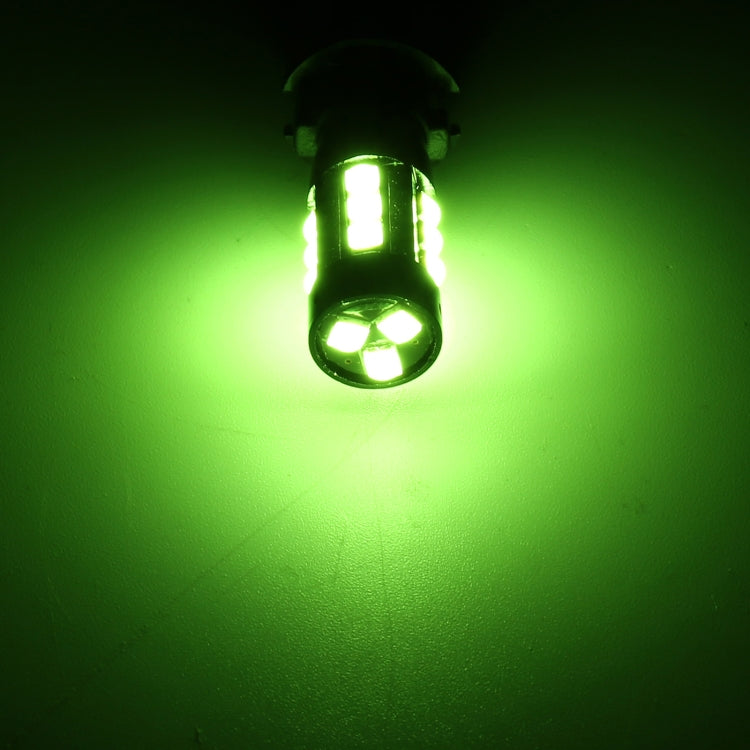 2 PCS T10 DC12V / 6.5W Car Clearance Light 15LEDs SMD-3030 Lamp Beads (Green Light) - Clearance Lights by PMC TechLife | Online Shopping South Africa | PMC TechLife | Buy Now Pay Later Mobicred