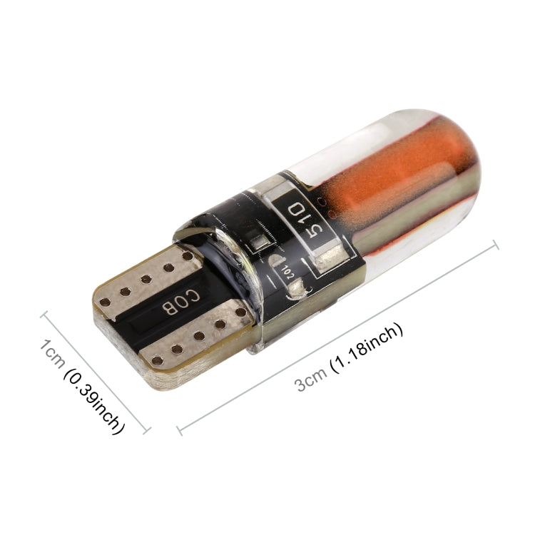 10 PCS T10 DC12V / 1W Car Clearance Light COB Lamp Beads (Pink Light) - Clearance Lights by PMC TechLife | Online Shopping South Africa | PMC TechLife | Buy Now Pay Later Mobicred