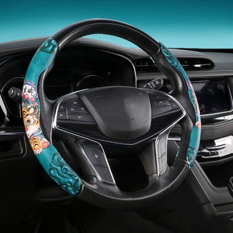 Car Universal China-Chic Relief Steering Wheel Cover (Tiger) - Steering Wheel Accessories by PMC TechLife | Online Shopping South Africa | PMC TechLife | Buy Now Pay Later Mobicred