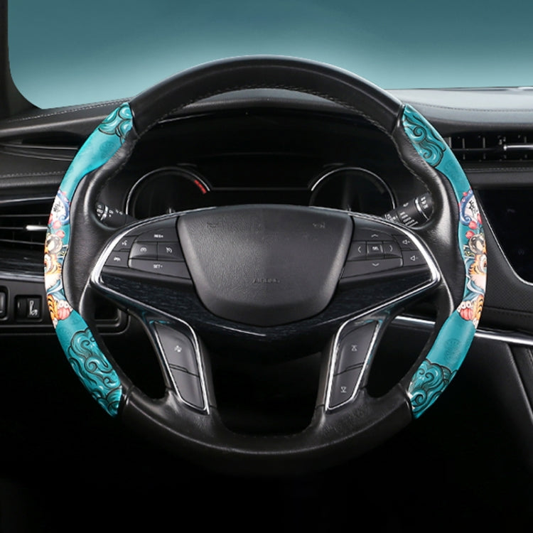 Car Universal China-Chic Relief Steering Wheel Cover (Tiger) - Steering Wheel Accessories by PMC TechLife | Online Shopping South Africa | PMC TechLife | Buy Now Pay Later Mobicred