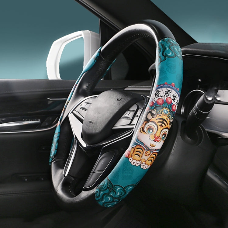 Car Universal China-Chic Relief Steering Wheel Cover (Tiger) - Steering Wheel Accessories by PMC TechLife | Online Shopping South Africa | PMC TechLife | Buy Now Pay Later Mobicred