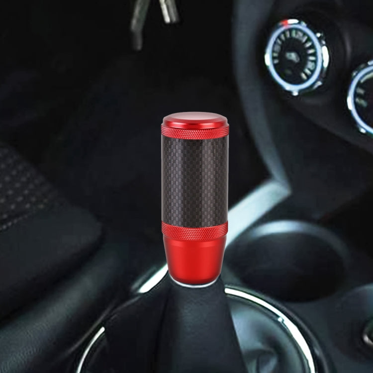Universal Car Carbon Fiber Metal Gear Shift Knob (Red) - Shift Knob by PMC TechLife | Online Shopping South Africa | PMC TechLife | Buy Now Pay Later Mobicred