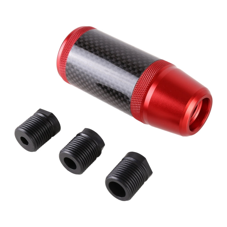 Universal Car Carbon Fiber Metal Gear Shift Knob (Red) - Shift Knob by PMC TechLife | Online Shopping South Africa | PMC TechLife | Buy Now Pay Later Mobicred