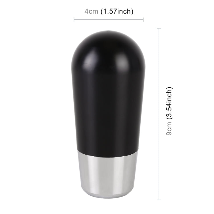 Universal Car Small Ellipsoid Resin + Carbon Fiber Metal Gear Shift Knob (Black) - Shift Knob by PMC TechLife | Online Shopping South Africa | PMC TechLife | Buy Now Pay Later Mobicred