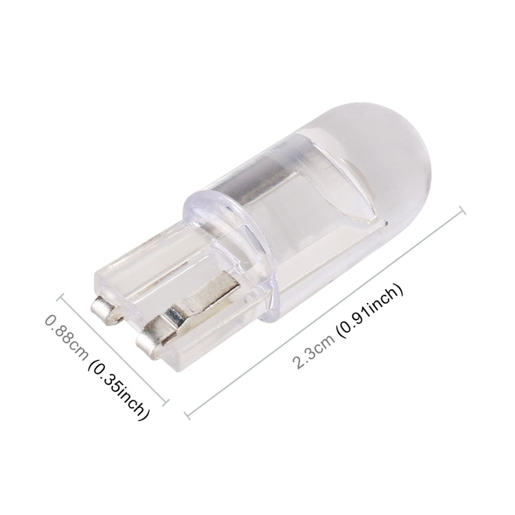 50 PCS T10 DC12V / 0.3W Car Clearance Light COB Lamp Beads(Blue Light) - Clearance Lights by PMC TechLife | Online Shopping South Africa | PMC TechLife | Buy Now Pay Later Mobicred