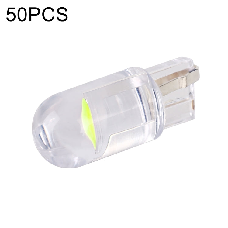 50 PCS T10 DC12V / 0.3W Car Clearance Light COB Lamp Beads(Green Light) - Clearance Lights by PMC TechLife | Online Shopping South Africa | PMC TechLife | Buy Now Pay Later Mobicred