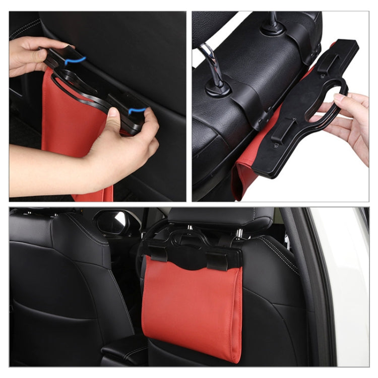 Car Multi-functional Hanging Front Trash Can with LED Light, 32 x 28cm (Black) - Stowing Tidying by PMC TechLife | Online Shopping South Africa | PMC TechLife | Buy Now Pay Later Mobicred