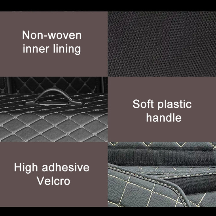 Car Trunk Foldable Storage Box, Rhombic Grid Small Size: 33 x 32 x 30cm (Coffee) - Stowing Tidying by PMC Jewellery | Online Shopping South Africa | PMC Jewellery | Buy Now Pay Later Mobicred