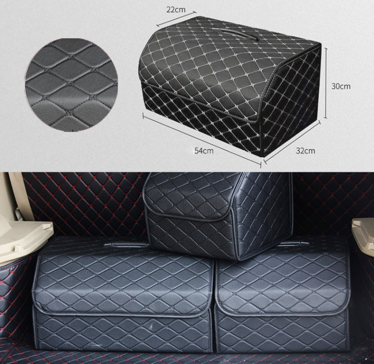 Car Trunk Foldable Storage Box, Rhombic Grid Large Size: 54 x 32 x 30cm (Black) - Stowing Tidying by PMC TechLife | Online Shopping South Africa | PMC TechLife | Buy Now Pay Later Mobicred