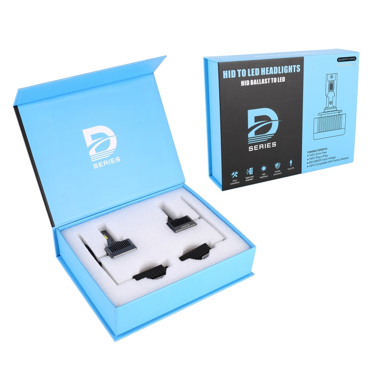 1 Pair D Series D1S Car HID Ballast to LED Headlight DC12V / 35W / 6000K / 5000LM - LED Headlamps by PMC TechLife | Online Shopping South Africa | PMC TechLife | Buy Now Pay Later Mobicred