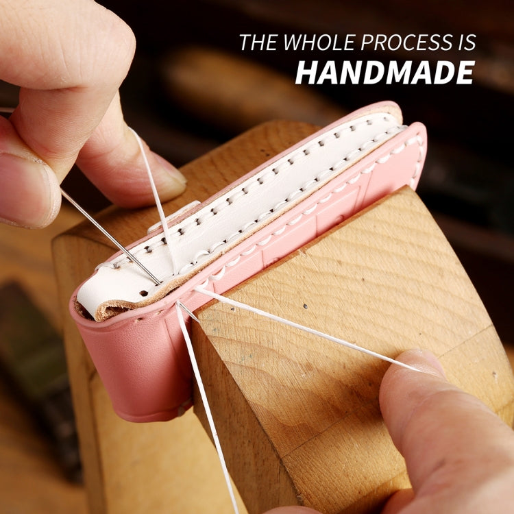 Hallmo Car Female Style Cowhide Leather Key Protective Cover for BMW, A Type(Sky Blue) - Car Key Cases by Hallmo | Online Shopping South Africa | PMC TechLife | Buy Now Pay Later Mobicred