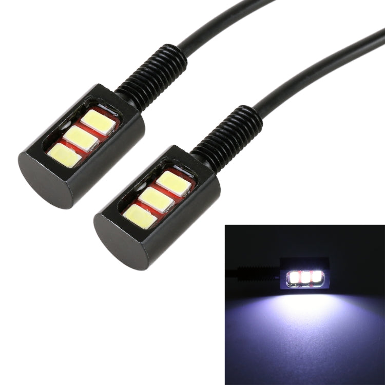 1 Pair DC12V 0.4W 3LEDs SMD-5630 Car / Motorcycle License Plate Light, Cable Length: 27cm - License Plate Lights by PMC TechLife | Online Shopping South Africa | PMC TechLife | Buy Now Pay Later Mobicred