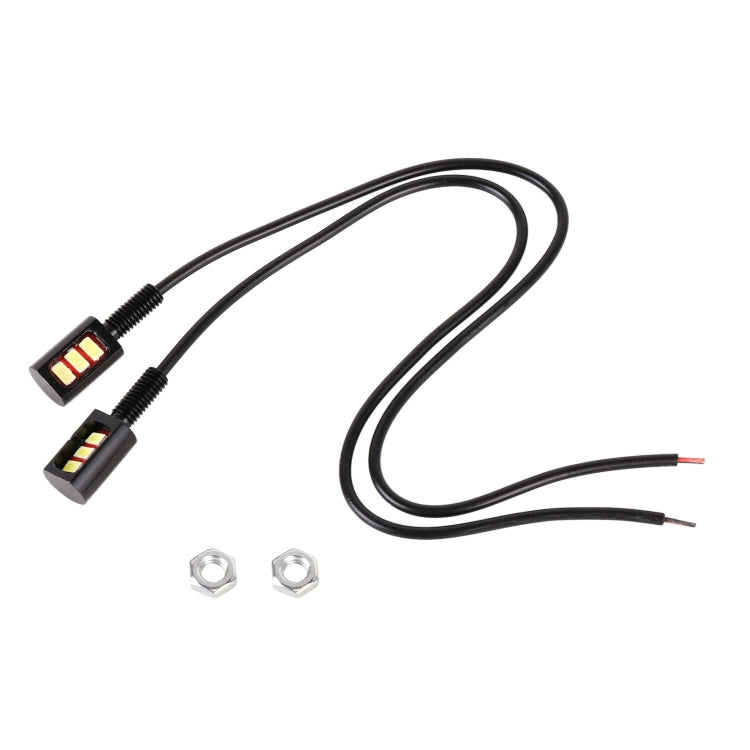 1 Pair DC12V 0.4W 3LEDs SMD-5630 Car / Motorcycle License Plate Light, Cable Length: 27cm (Green Light) - License Plate Lights by PMC TechLife | Online Shopping South Africa | PMC TechLife | Buy Now Pay Later Mobicred