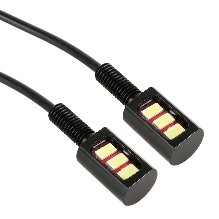 1 Pair DC12V 0.4W 3LEDs SMD-5630 Car / Motorcycle License Plate Light, Cable Length: 27cm (Ice Blue Light) - License Plate Lights by PMC TechLife | Online Shopping South Africa | PMC TechLife | Buy Now Pay Later Mobicred