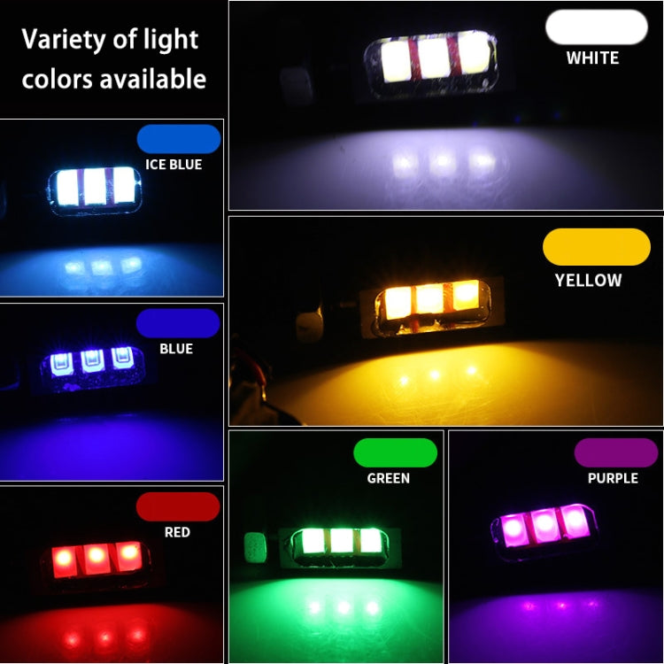 1 Pair DC12V 0.4W 3LEDs SMD-5630 Car / Motorcycle License Plate Light, Cable Length: 27cm (Red Light) - License Plate Lights by PMC TechLife | Online Shopping South Africa | PMC TechLife | Buy Now Pay Later Mobicred