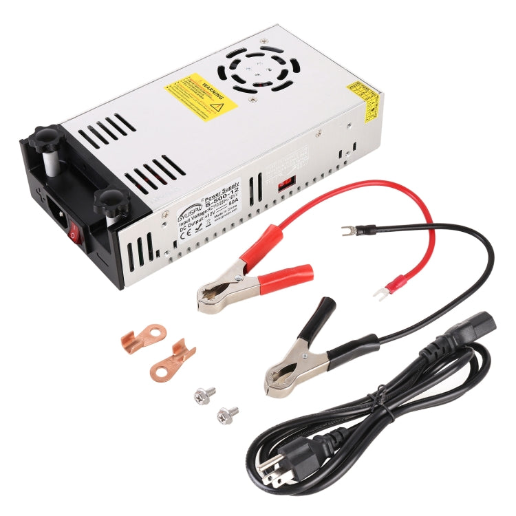 S-500-12 DC12V 500W 41.7A DIY Regulated DC Switching Power Supply Power Step-down Transformer with Clip, US Plug - Step-down Transformer by PMC TechLife | Online Shopping South Africa | PMC TechLife | Buy Now Pay Later Mobicred