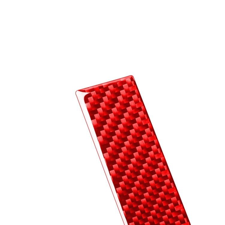 2 PCS / Set Carbon Fiber Car Rearview Mirror Anti Chafing Strip Decorative Sticker for Toyota Tundra 2014-2018,Left and Right Drive Universal(Red) - Convex Mirror & Accessories by PMC TechLife | Online Shopping South Africa | PMC TechLife | Buy Now Pay Later Mobicred