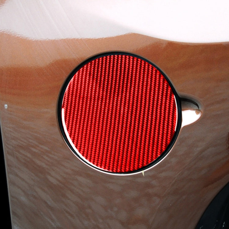 Carbon Fiber Car Fuel Tank Cap Decorative Sticker for Toyota Tundra 2014-2018,Left and Right Drive Universal (Red) - Decorative Sticker by PMC TechLife | Online Shopping South Africa | PMC TechLife | Buy Now Pay Later Mobicred