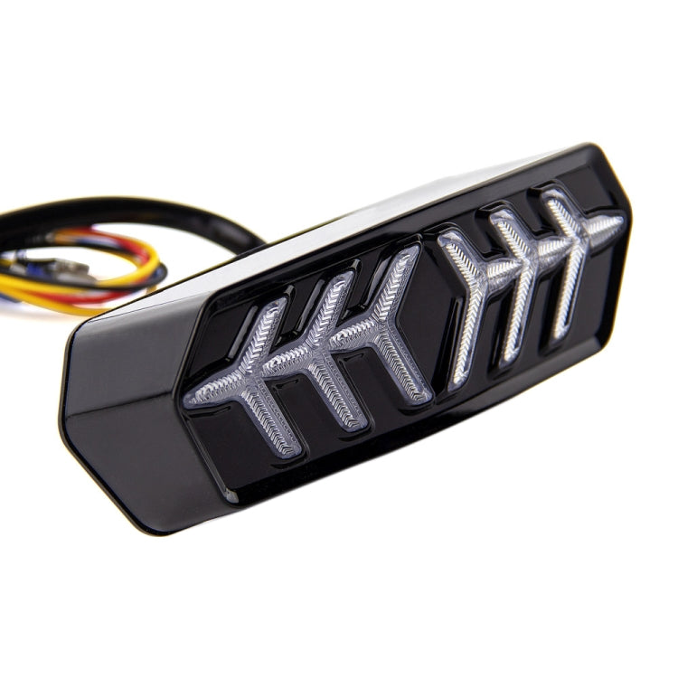2 PCS KC670 Motorcycle Integrated Flashing Turn Signal Brake Tail Light for Honda MSX125 CBR650F CTX700(Transparent) - Signal Lights by PMC TechLife | Online Shopping South Africa | PMC TechLife | Buy Now Pay Later Mobicred