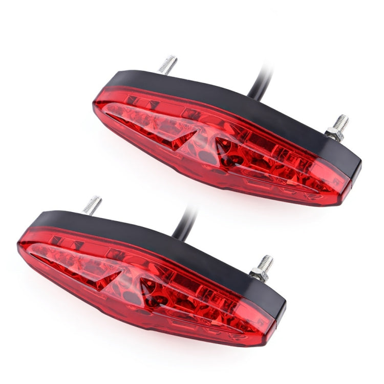 2 PCS KC-WD-NEW-3X Motorcycle LED Brake Light Running Lamp (Red) - Signal Lights by PMC TechLife | Online Shopping South Africa | PMC TechLife | Buy Now Pay Later Mobicred