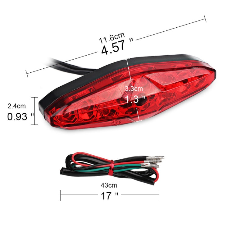 2 PCS KC-WD-NEW-3X Motorcycle LED Brake Light Running Lamp (Red) - Signal Lights by PMC TechLife | Online Shopping South Africa | PMC TechLife | Buy Now Pay Later Mobicred