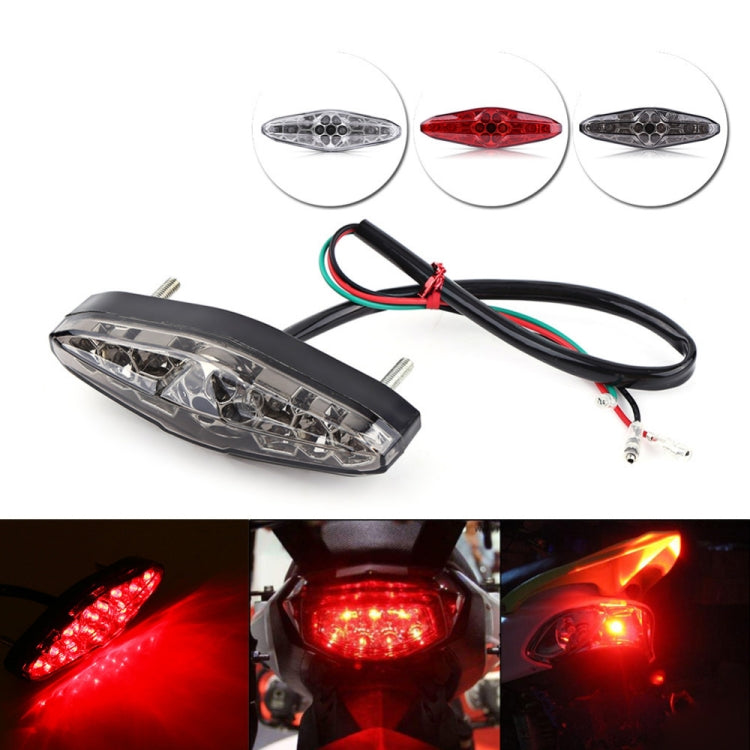 2 PCS KC-WD-NEW-3X Motorcycle LED Brake Light Running Lamp (Transparent) - Signal Lights by PMC TechLife | Online Shopping South Africa | PMC TechLife | Buy Now Pay Later Mobicred