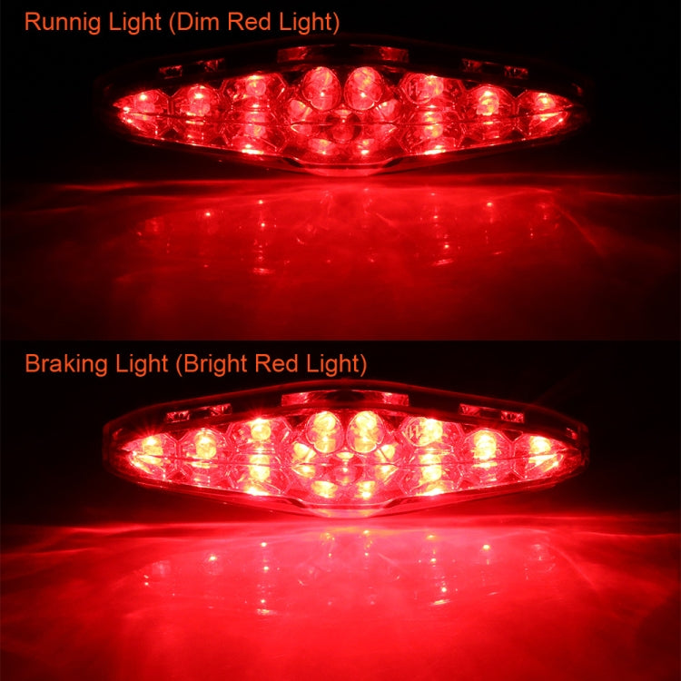 2 PCS KC-WD-NEW-3X Motorcycle LED Brake Light Running Lamp (Transparent) - Signal Lights by PMC TechLife | Online Shopping South Africa | PMC TechLife | Buy Now Pay Later Mobicred