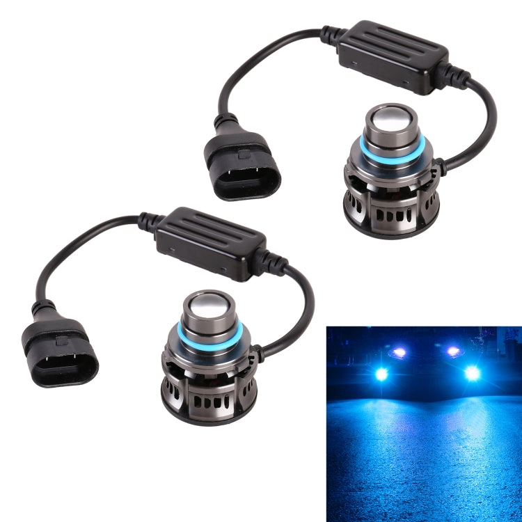 1 Pair 9005 27W / DC12V Car Aluminum Alloy Flashing LED Headlight (Blue Light) - LED Headlamps by PMC TechLife | Online Shopping South Africa | PMC TechLife | Buy Now Pay Later Mobicred