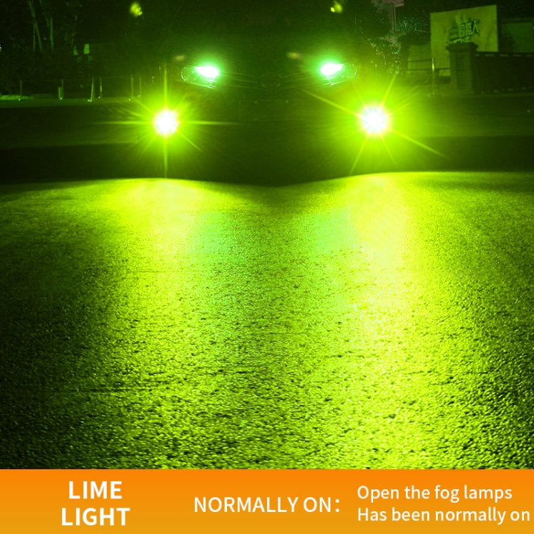 1 Pair 9006 27W / DC12V Car Aluminum Alloy Flashing LED Headlight (Lime Green) - LED Headlamps by PMC TechLife | Online Shopping South Africa | PMC TechLife | Buy Now Pay Later Mobicred