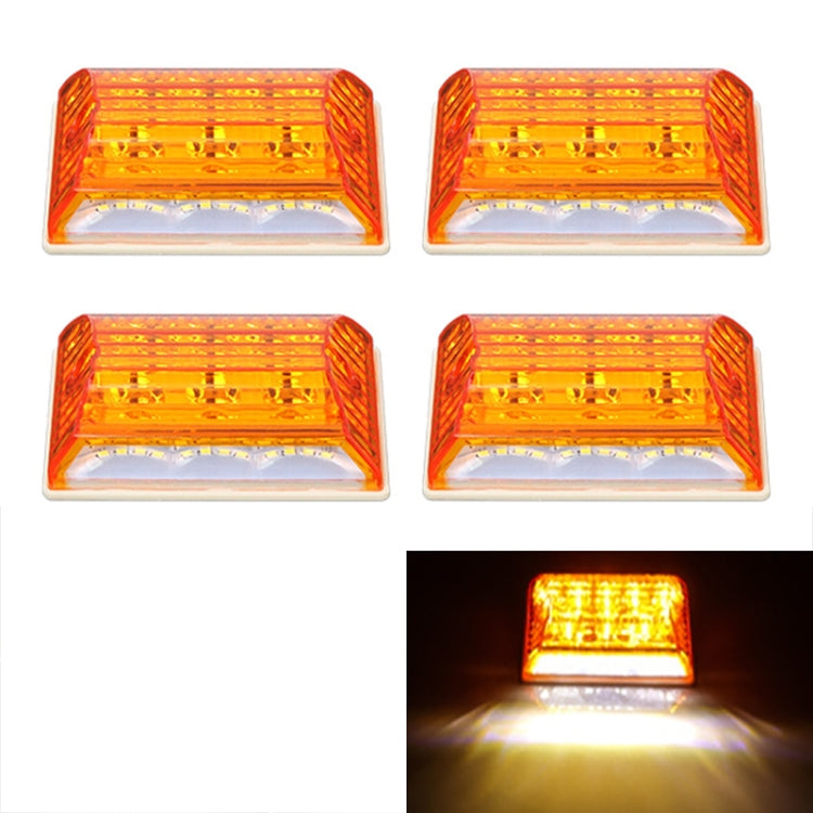 4 PCS ZS-6001 DC24V Car / Truck Side Marker Indicator Lights Bulb Lamp (Yellow Light) - Clearance Lights by PMC TechLife | Online Shopping South Africa | PMC TechLife | Buy Now Pay Later Mobicred
