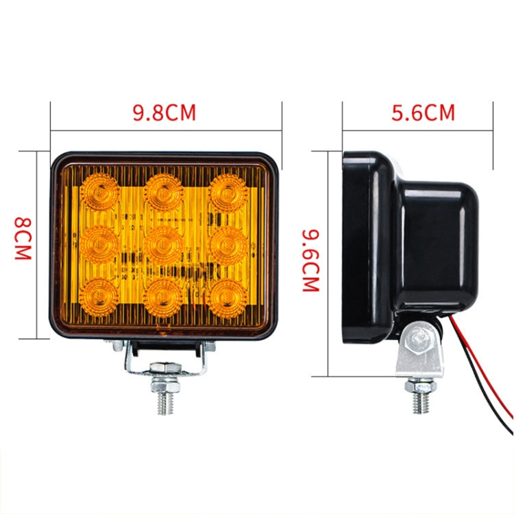 2 PCS ZS-7013 3 inch 9LEDs Strobe Waterproof Car / Truck Warning Light (Red Light) - free shipping - PMC TechLife - Order now!