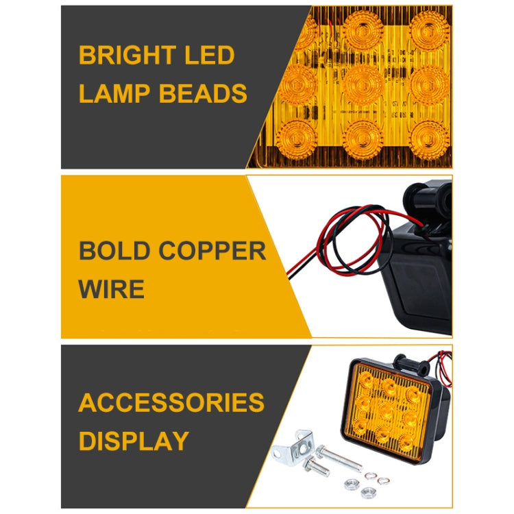 2 PCS ZS-7013 3 inch 9LEDs Strobe Waterproof Car / Truck Warning Light (Red Light) - free shipping - PMC TechLife - Order now!