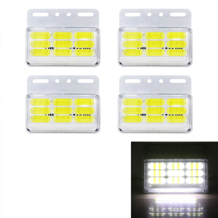 4 PCS ZS-9001 DC24V 9D Waterproof Car / Truck Side Marker Indicator Lights Bulb Lamp (White Light) - Clearance Lights by PMC TechLife | Online Shopping South Africa | PMC TechLife | Buy Now Pay Later Mobicred