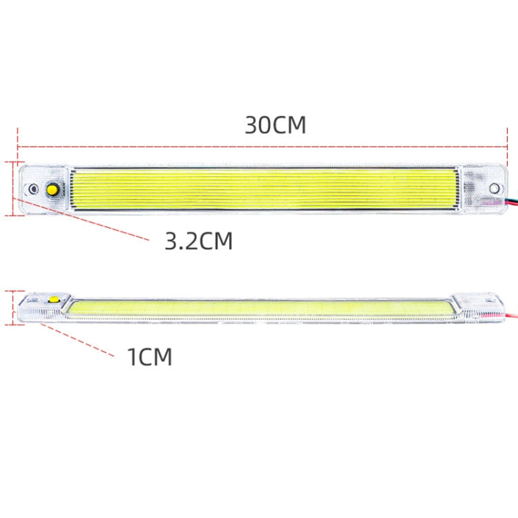 2 PCS ZS-3348 DC12-24V High Bright 84 COB Lamp Beads Car Dome Light Cabin Light Bar - Dome Lights by PMC Jewellery | Online Shopping South Africa | PMC Jewellery | Buy Now Pay Later Mobicred