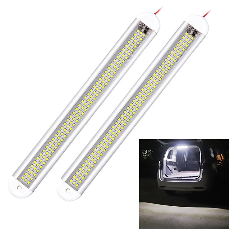 2 PCS ZS-3385 DC12-85V High Bright 120LEDs Lamp Beads Car Dome Light Cabin Light Bar - Dome Lights by PMC TechLife | Online Shopping South Africa | PMC TechLife | Buy Now Pay Later Mobicred