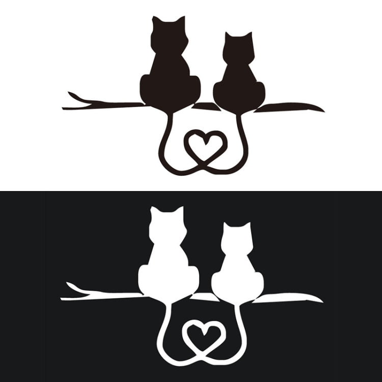 20 PCS Car Body Bumper Cat Vinyl Decal Window Sticker, Size: 17.8x10.8cm (White) - Decorative Sticker by PMC TechLife | Online Shopping South Africa | PMC TechLife | Buy Now Pay Later Mobicred