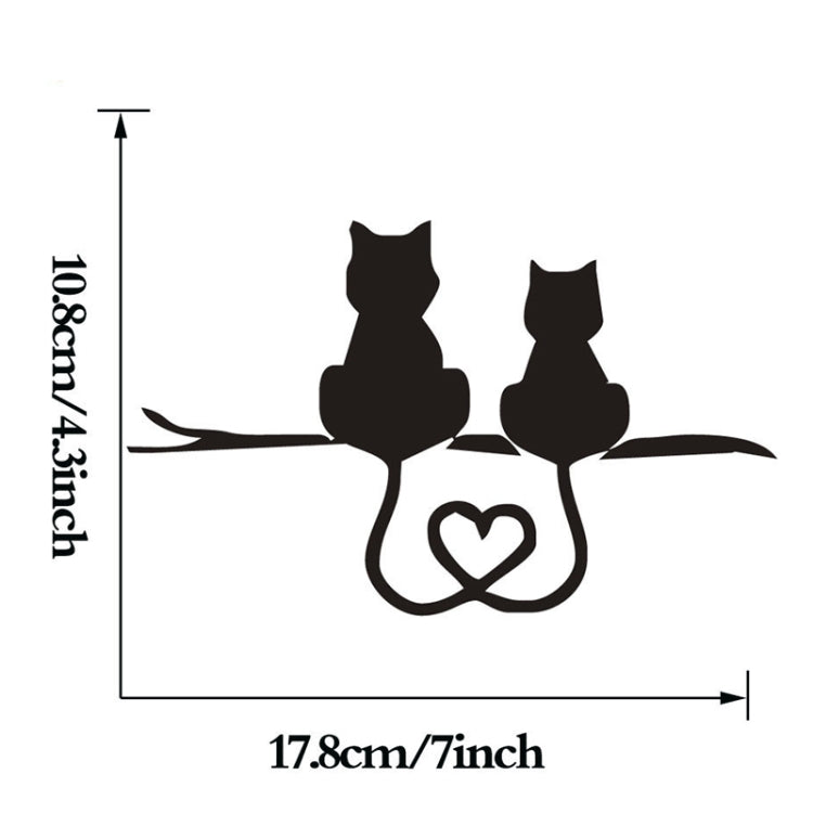 20 PCS Car Body Bumper Cat Vinyl Decal Window Sticker, Size: 17.8x10.8cm (White) - Decorative Sticker by PMC TechLife | Online Shopping South Africa | PMC TechLife | Buy Now Pay Later Mobicred