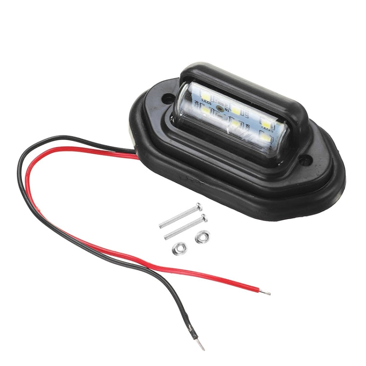 2 PCS MK-257 Car Van Bus Trailer LED Taillight Side Light 12-30V 6LEDs License Plate Light (Silver) - Arrow Turn Lights by PMC TechLife | Online Shopping South Africa | PMC TechLife | Buy Now Pay Later Mobicred