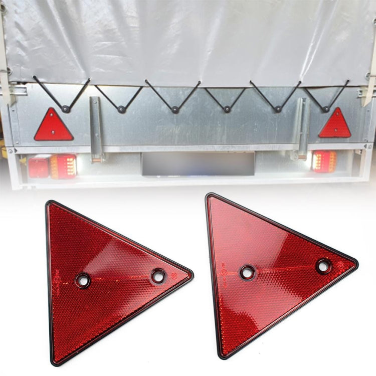 5 PCS MK-292 Trucks Trailers RV IP67 Waterproof Triangular Red Reflector - Reflective Material by PMC Jewellery | Online Shopping South Africa | PMC Jewellery | Buy Now Pay Later Mobicred